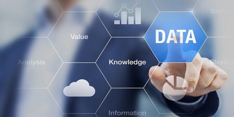 Concept about the value of data for information and knowledge