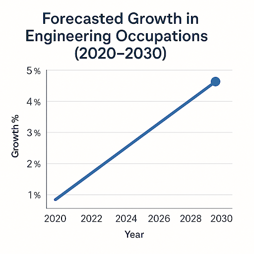 Forecasted growth in Engineering