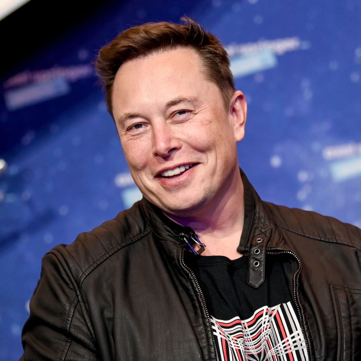 a man in a black jacket