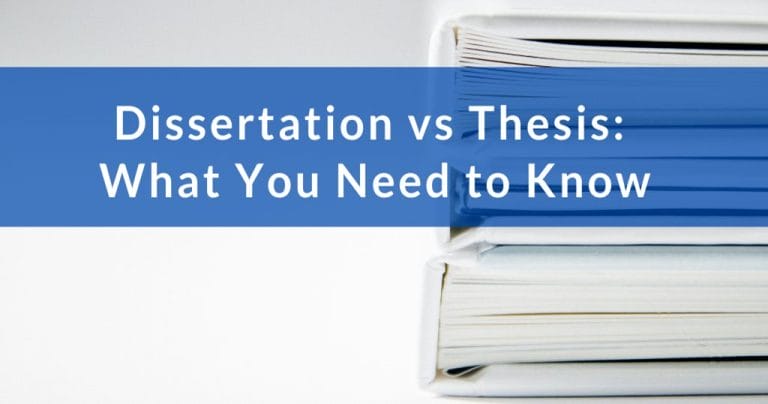 key differences between a dissertation and a thesis