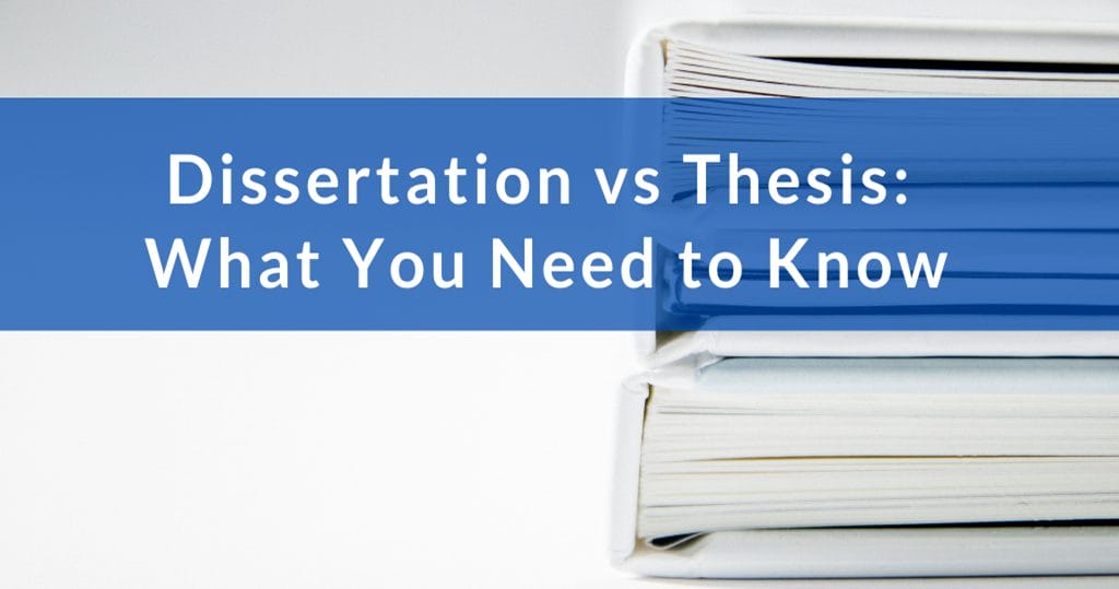 key differences between a dissertation and a thesis